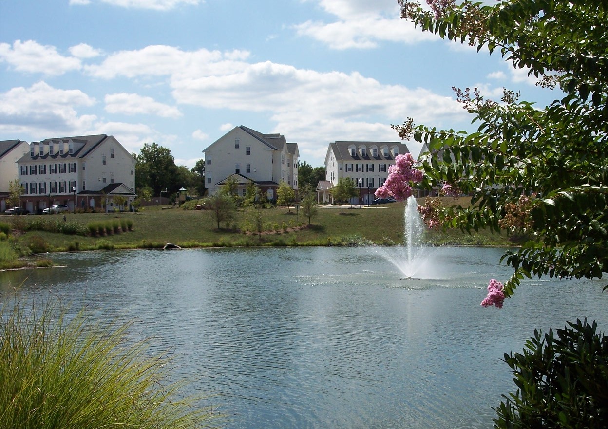 Spring shot showing the condominium section of the community. thumbnail